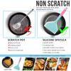 Силиконовая лопатка Кухонная утварь Говядина Мясо Яйцо Кухонный скребок Широкий Пицца Кухонные Инструменты Лопатка Антипригарный Лопатка Цвет Случайный