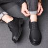 Men's Thick Soled Shoes Retro and High-quality Genuine Leather Casual Business or partyDerby Luxury Adult Shoes New