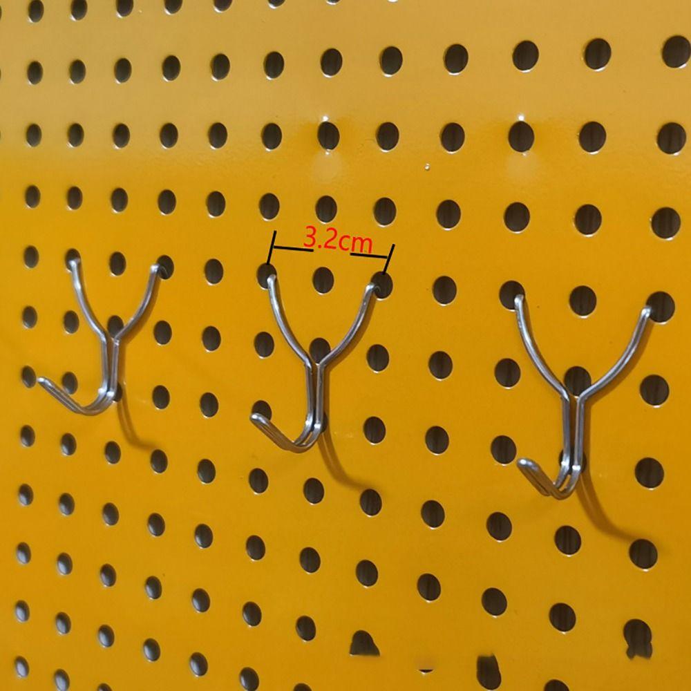 10 шт. Крепеж для оборудования Подвесная доска Отверстие Крюк Гараж Мастерская Стеллаж для хранения Настенная перфорированная панель Крюк для пластины