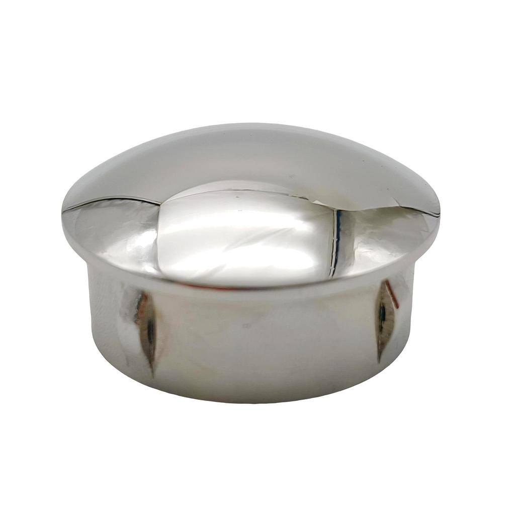 4 PCS 316 Stainless Steel Hand Rail End Cap Mirror Polished Cable Railing 25.4mm Handrail End Cap for Home Improvement