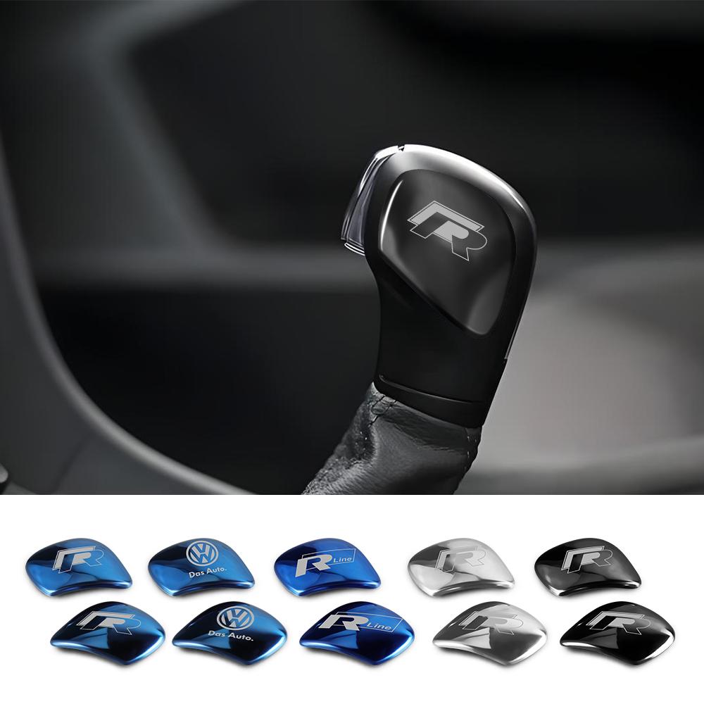 Valve Stems Caps Car Gear Lever Shift Cover Sticker Decor Auto Accessories For Volkswagen VW GTI Golf Polo Passat Tiguan RLine M ze1