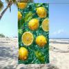 Summer Beach Towel Lemon Print Quick-Drying Bath Towel Outdoor Summer Swimming Bath Towel Sports Towel