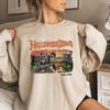 Ретро-толстовка HalloweenTown 1998 Crewneck, толстовка с капюшоном на Хэллоуин, забавный свитер для вечеринки на Хэллоуин, футболки с тыквами, подарок на Хэллоуин