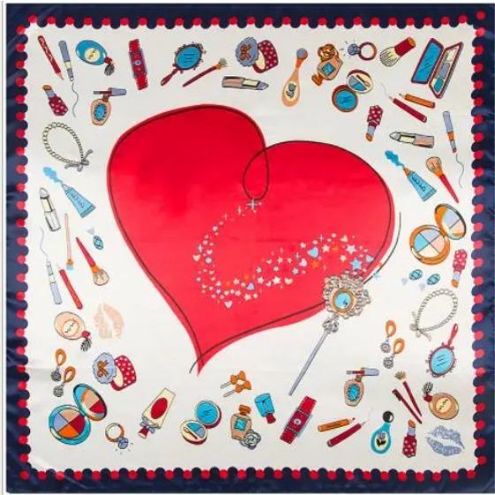 New Oil Painting Floral Print Women Silk Scarf Large Square Scarves Female Bandana Fashion Ladies Hijab Kerchief Scarves