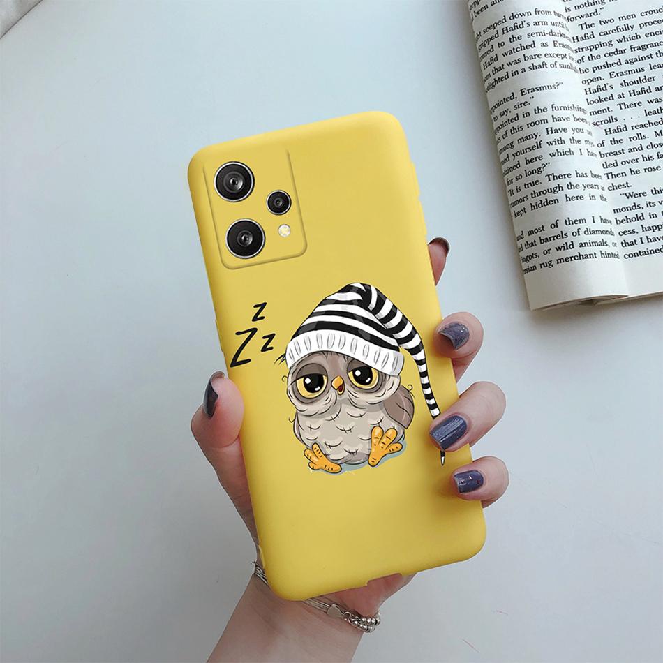 Чехол для Realme 9 4G 9 Pro Plus Милая Девочка Цветок Задняя Крышка Мягкий Силикон Матовый Защитный Funda Для OPPO Realme 9 Pro+ 5G Чехлы