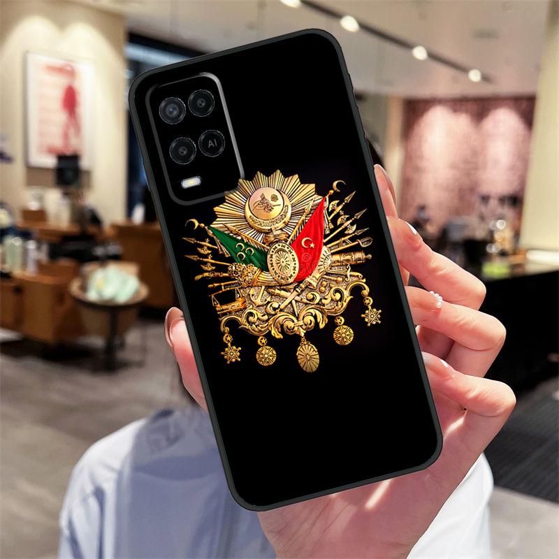Кейс с гербом Османской империи для Oppo A94 A74 A54 A18 A38 A58 A78 A98 A40 A60 A80 A16 A76 A96 A15 A17 A77 A57S Чехол