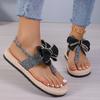 Summer Women Slippers Ultralight Travel Beach Sandals Sweet Ribbon Bow Flip Flops Slippers Women Designer Outdoor Slides Women