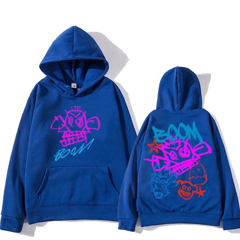 Arcane Jinx Cartoon Hooded Long Sleeve Harajuku Kawaii Fashion Sweatshirt Graphic Printing Vintage Clothing Cute Hoodies & Hoodies Men's
