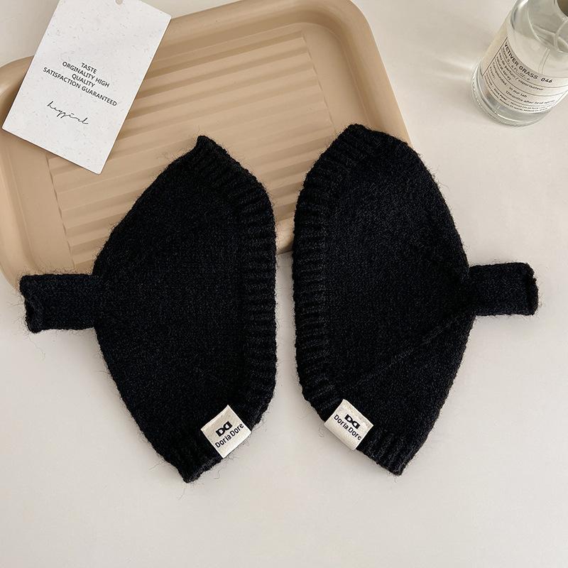 Новый стиль Зимний стиль Ракушка Однотонные Вязаные Перчатки для Студентов и Женщин Теплые и Универсальные Без пальцев Перчатки-митенки Рукава