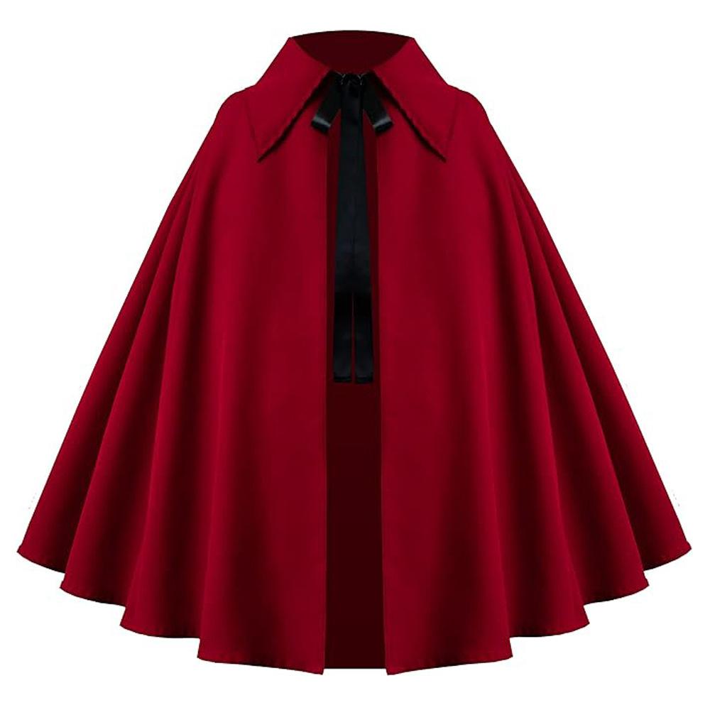 Short Cape Cosplay Set Multicolor Retro Lapel Shawl Halloween Comic Con Role Play Costume