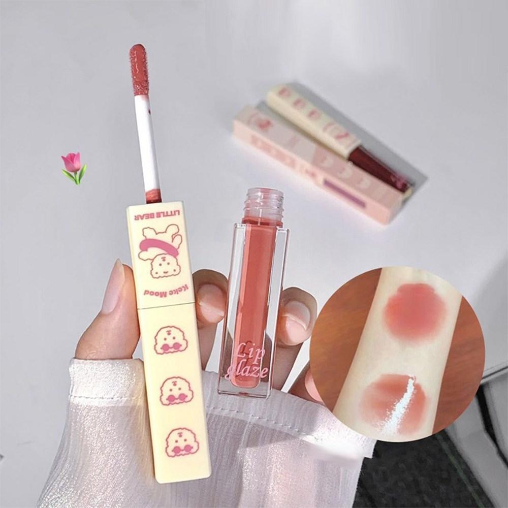 Lip Double Head Mirror Matte Lipstick Увлажняющая устойчивая к размазыванию губная помада Glossy Soft Mist Glaze Стойкая косметика, 03