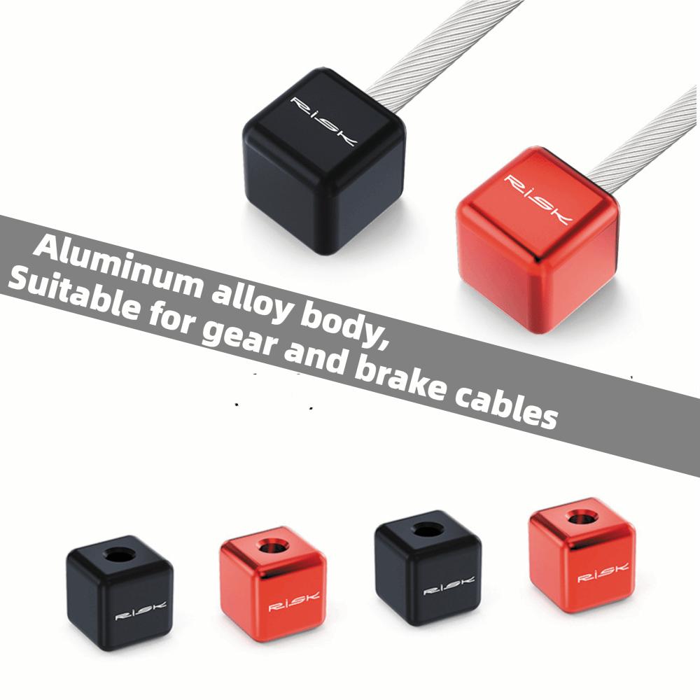 Aluminum Alloy Brake Cable Ends Cube Bicycle Cable Crimps Bike Cable Tip Set Bike Workshop