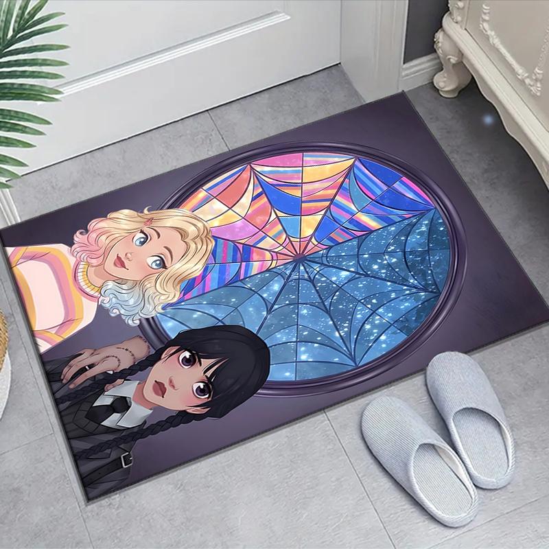 1pc Wednesday (7) Design Area Rug - Non-Slip, Soft & Cozy Floor Mat for Living Room, Bedroom, Office - Indoor/Outdoor Decorative Carpet