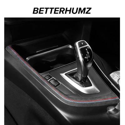 Betterhumz Боковая декоративная накладка на панель переключения передач для BMW Серии 3 F30 F32 F34 Из Алкантары ABS Аксессуары для тюнинга интерьера