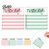 Journaling Supplies Striped Planning Sticky Notepads, Task Memo Pads, Removable To Do List Notepad Self-Adhesive Note Paper for Daily To-Do Lists And