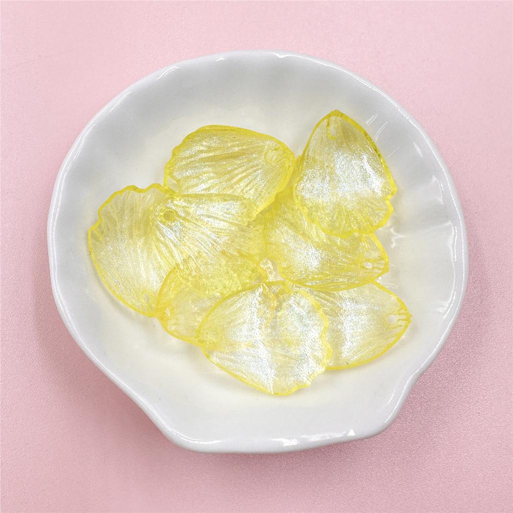 10 шт. 19*23 мм акриловые прозрачные бусины-лепестки цветов для изготовления ювелирных изделий, материалы из бисера