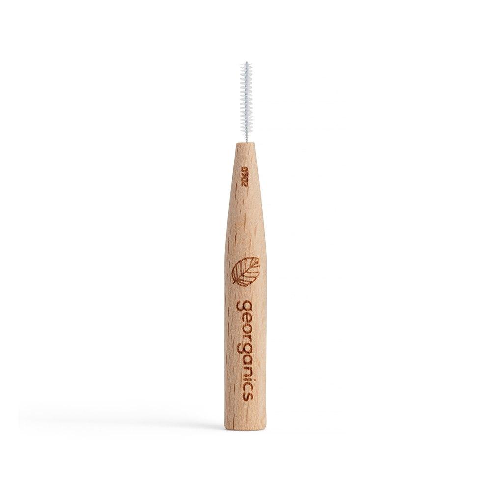 Georganics 0.5mm Beechwood Interdental Brushes 6 Pcs