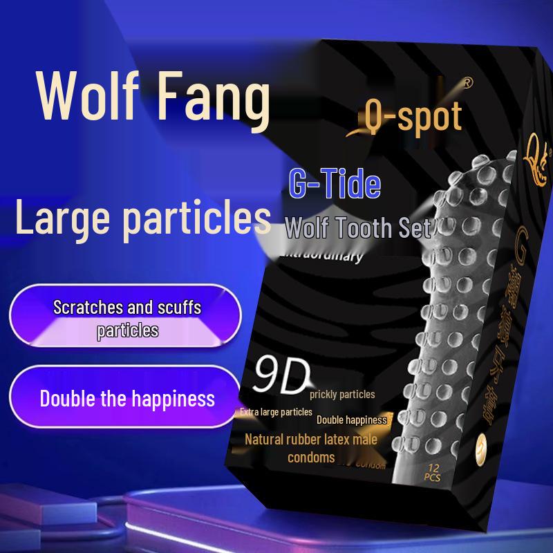 Q Point 369 Large Particle Thickened Desensitizing Condoms - Long-Lasting Delay for Men’s Safety by John Super Bird