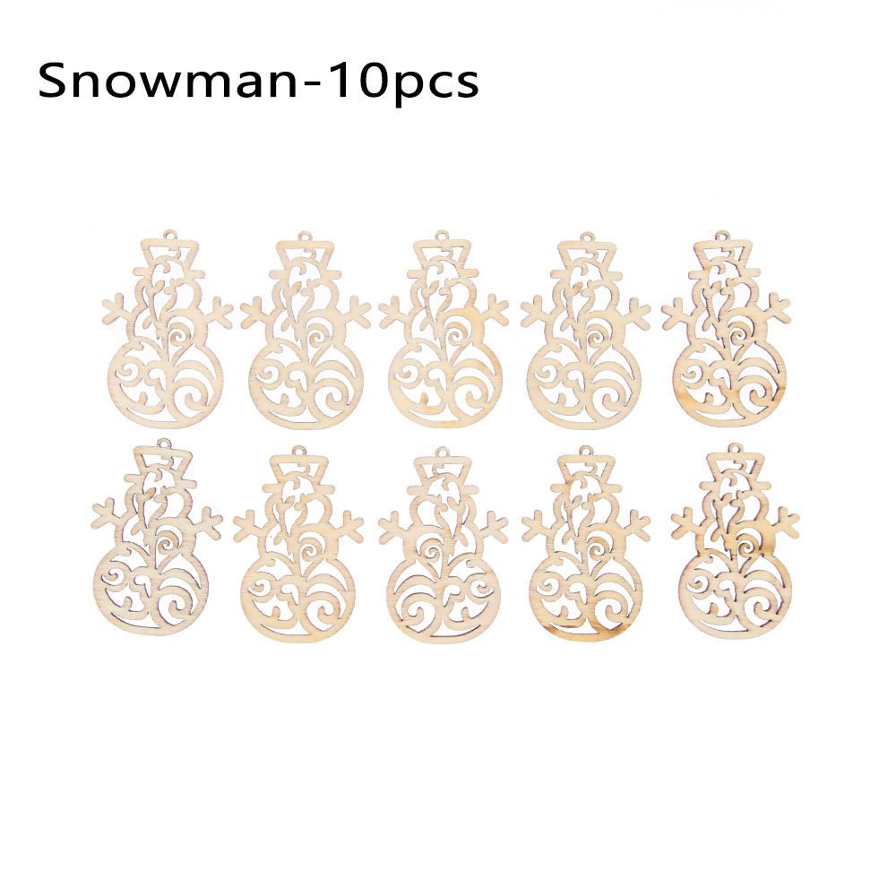 1 шт. Новые деревянные срезы, поделки на рождественскую елку с креативными деревянными звездами для рождественских украшений для домашней вечеринки