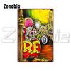 Комикс Rat Fink Металлический постер Мультяшная жестяная табличка Винтажная плакетка Смешная металлическая табличка Жестяная картина Наклейки на стену для декора комнаты