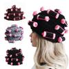 Thick Hair Curler Knitted Hat Soft Curly Hair Yarn Beanie Creative Pullover Cap  Outdoor