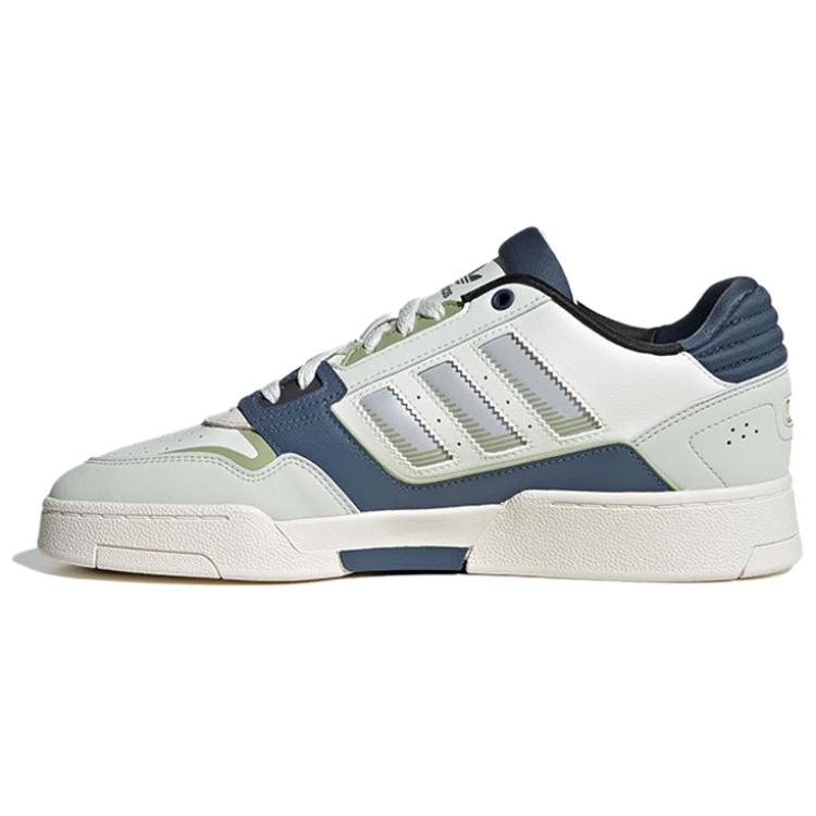 Adidas Originals Drop Step Comfortable Versatile Non-Slip Wear-Resistant Low-Top Skate Shoes Unisex Sneakers White Blue Green JP9976
