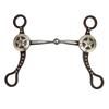 Horse Mouth Bit Hand Carved Antique Bronze Rustproof Stainless Steel Horse Snaffle Bit for Horse