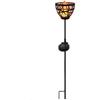 Metal Solar Torch To Stake - LUMISKY - BLOSSOM - H84.5 Cm - Warm White LED