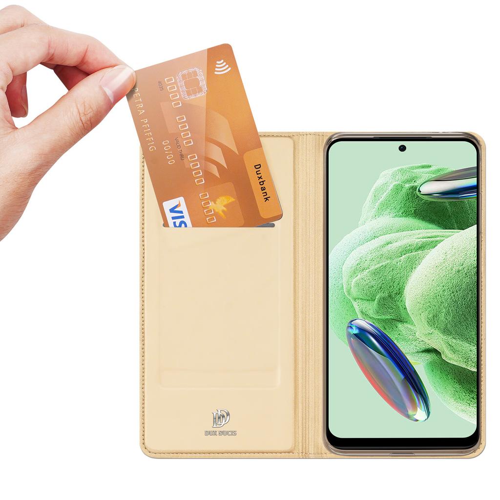 Чехол-кошелек Dux Ducis Flip для Xiaomi Redmi Note 12 Pro / Poco X5 Pro 5G - Золотой