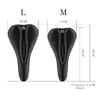 Gel bicycle seat cover with memory foam, size M - black