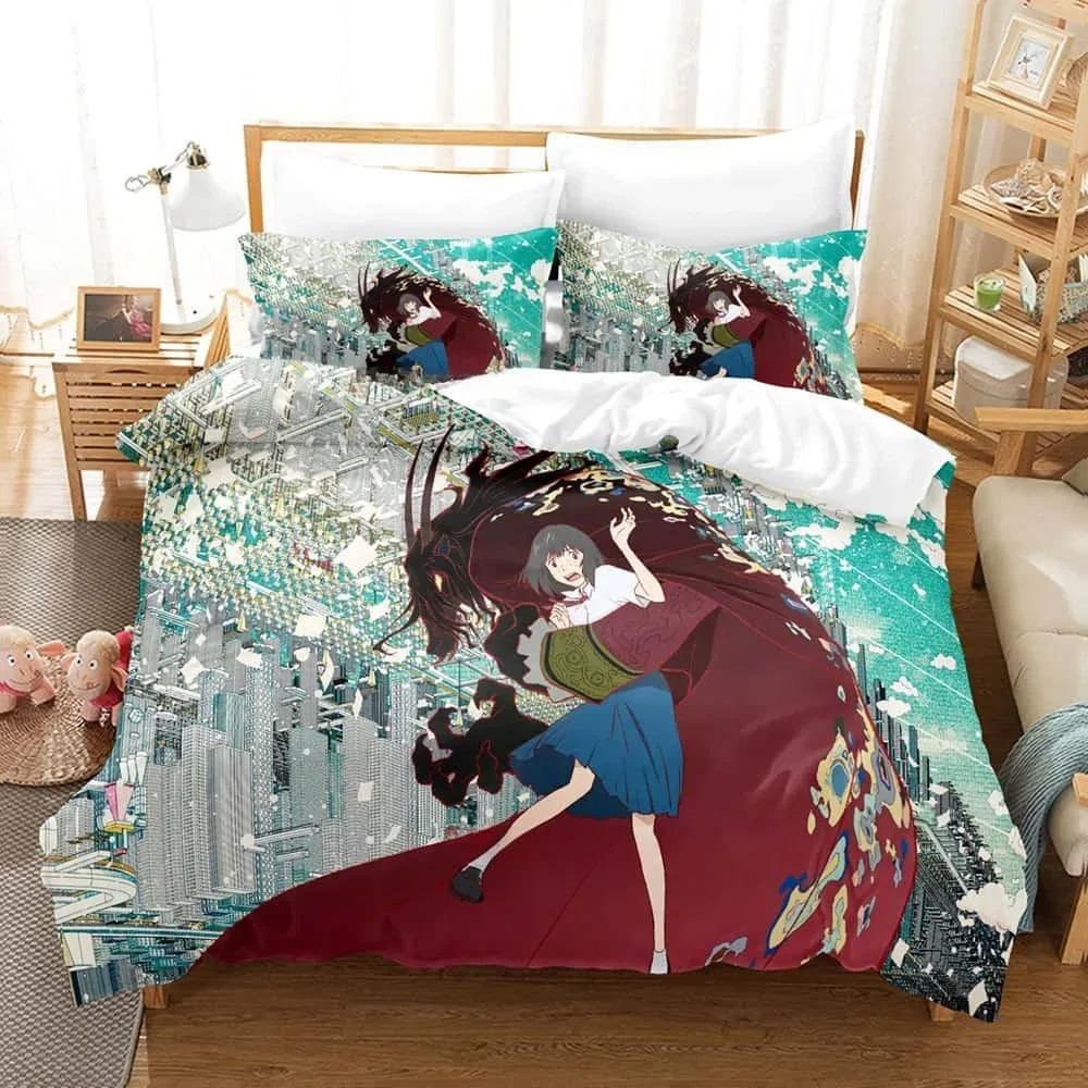 Аниме Комплект постельного белья Комплект постельного белья Белль Односпальный Двуспальный Полный Размер Королева Король Комплект для кровати Взрослый Ребенок Спальня Пододеяльник Комплекты Домашний текстиль