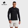 Мужская футболка HOTSUIT с длинным рукавом, быстросохнущая, для бега и тренировок