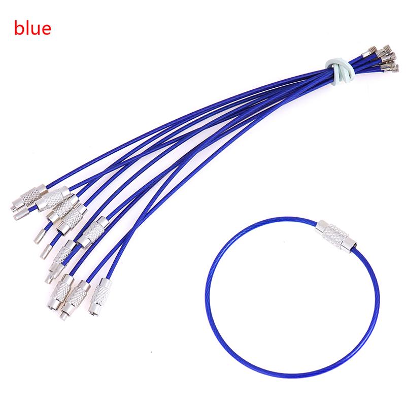 10 шт. 1,5*150 мм нержавеющая сталь круглая петля держатель брелок веревка наружные инструменты