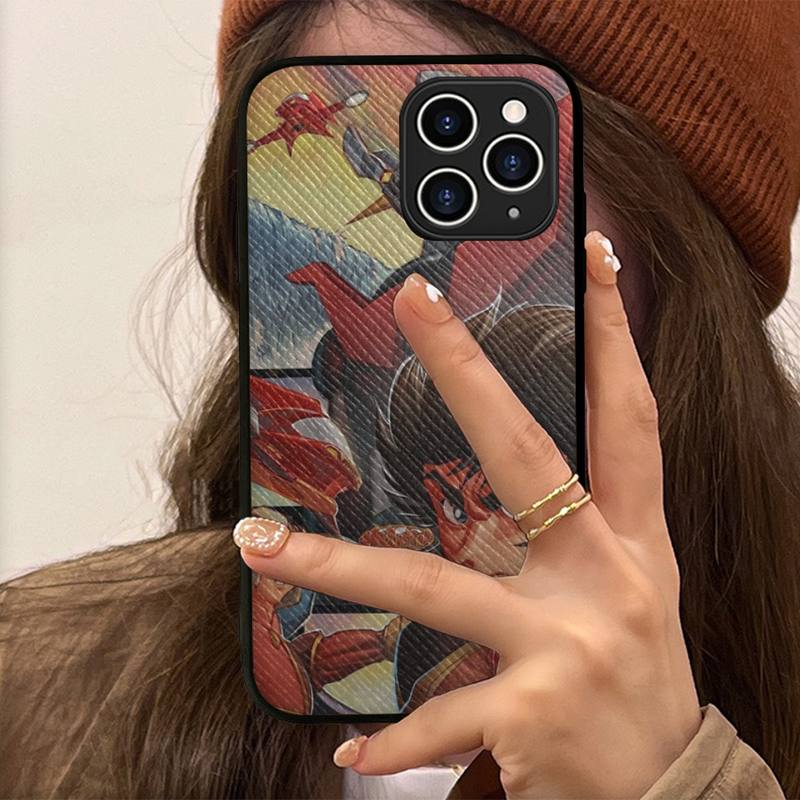 Чехол для телефона Anime Mazinger Z, жесткий кожаный чехол для iPhone 11 12 13 Mini Pro Max 8 7 Plus SE 2020 X XR XS Coque
