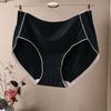 Trendy Lady Underpants Solid Color Stretchy Anti-septic