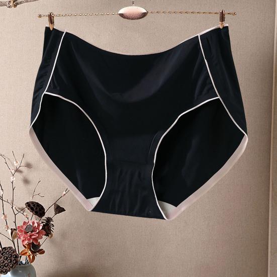 Trendy Lady Underpants Solid Color Stretchy Anti-septic