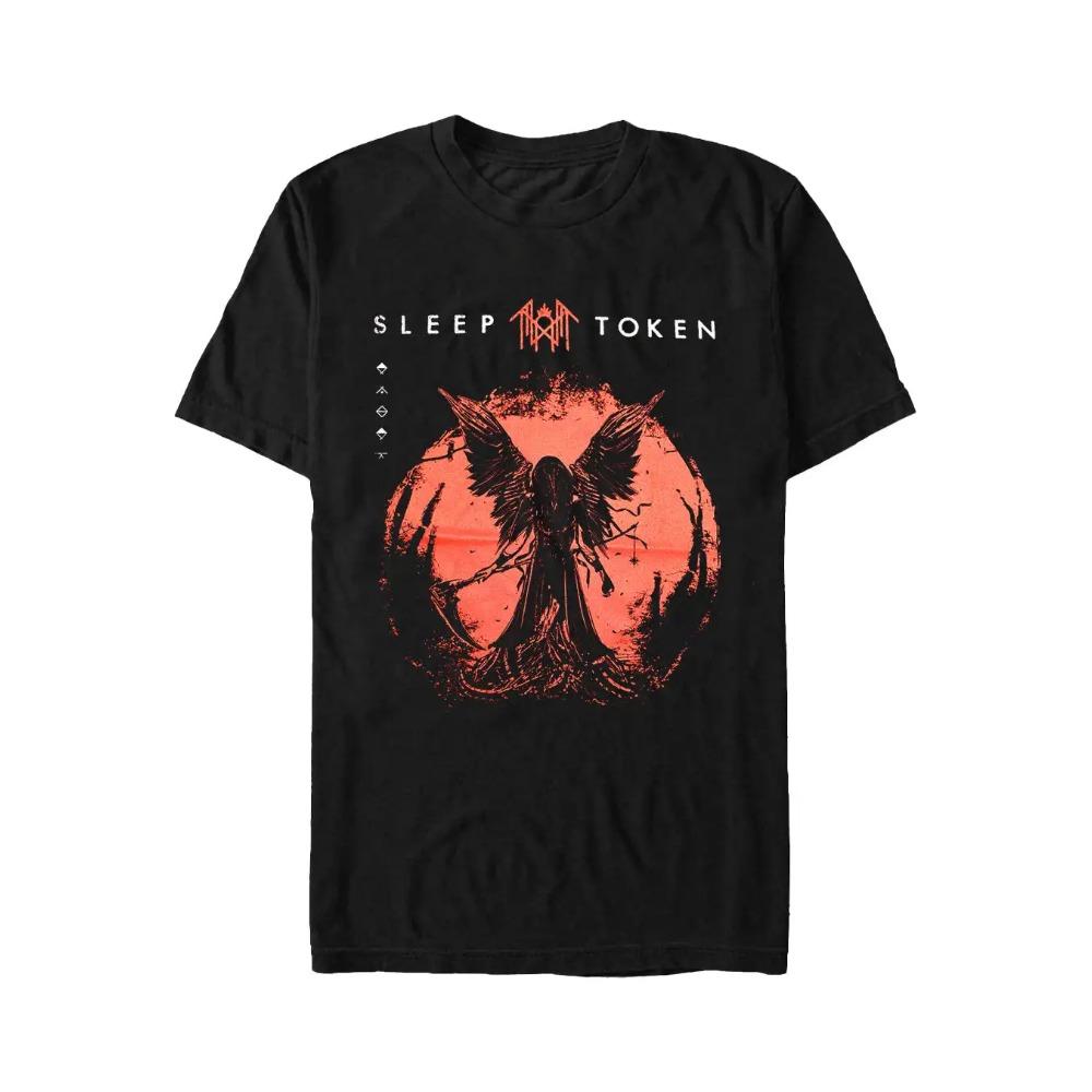 Футболка Sleep Token Metal Band из хлопка, унисекс, для мужчин и женщин, для фанатов, с коротким рукавом, модная брендовая летняя повседневная футболка