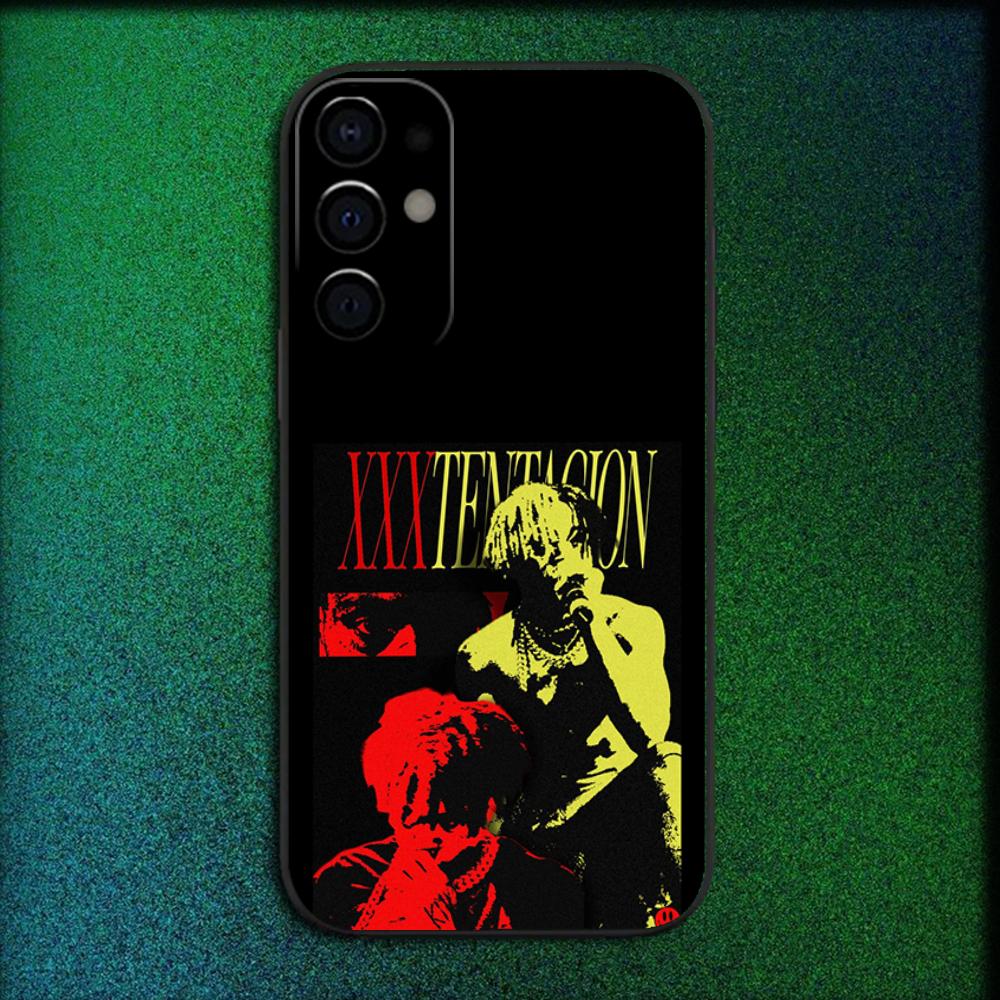 Чехол для телефона рэпера X-XXXTentacion для Samsung S25,S24,S21,S22,S23,S30,Ultra,S20,Plus,Fe,Lite,Note,10,9,5G Черный
