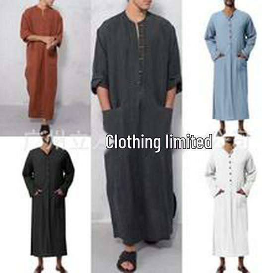 Полосатая ночная рубашка с V-образным вырезом и короткими рукавами - Повседневный свободный крой