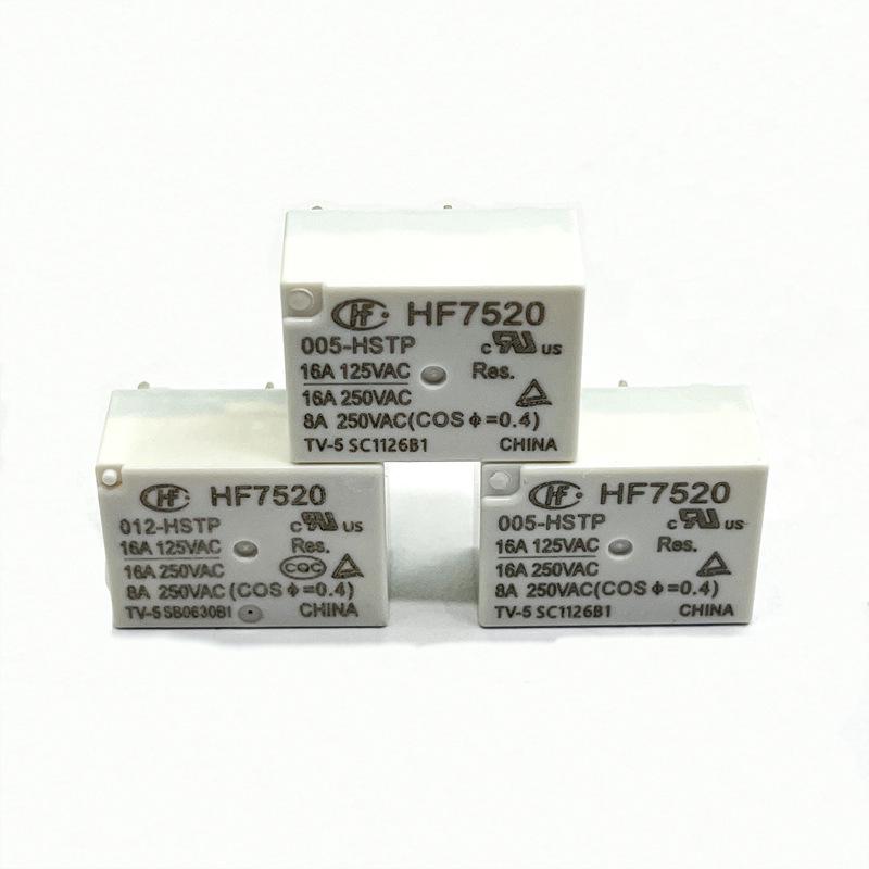 Реле Hongfa HF7520-012-HSTP, 1 нормально разомкнутый контакт, 4 контакта, 16А, высокая нагрузка