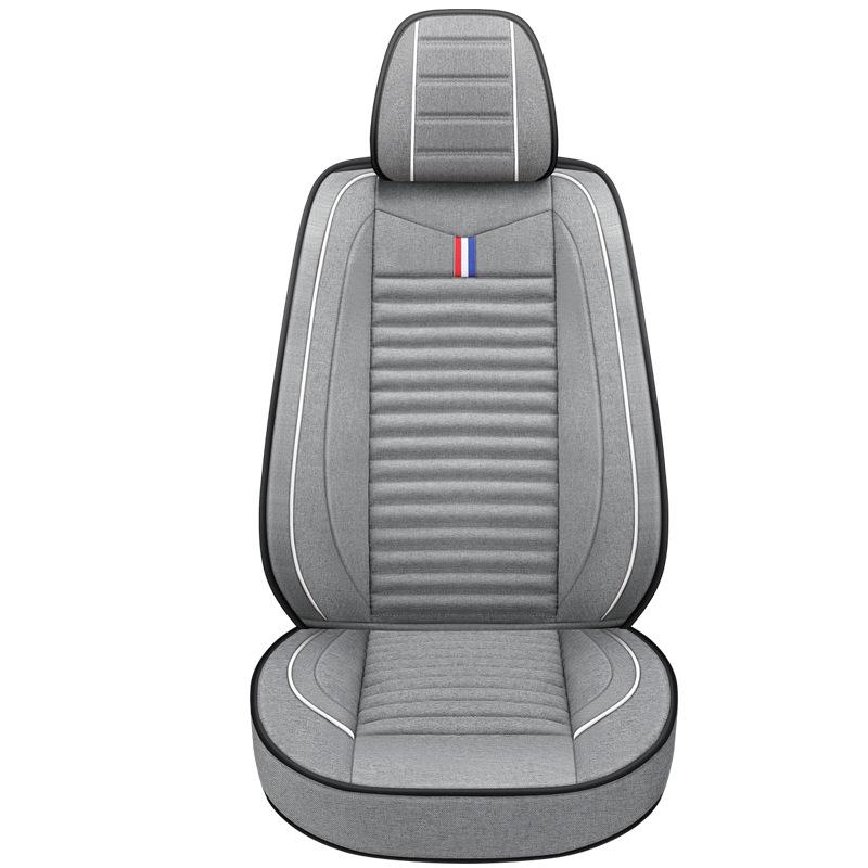 1 шт. Улучшенный прочный дышащий нескользящий всесезонный универсальный протектор Подушка на переднее сиденье Роскошная льняная накидка на переднее сиденье