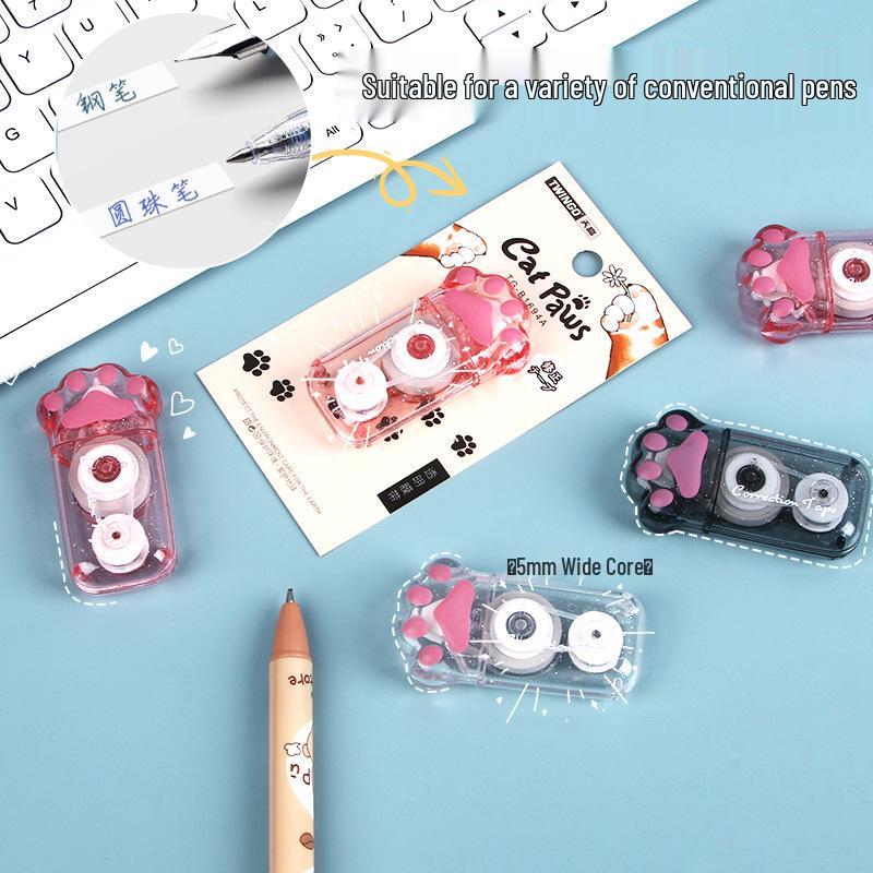 Cartoon West Highland White Terrier Correction Tape - Smooth PET Tape for Students, Back to School Stationery Gift.