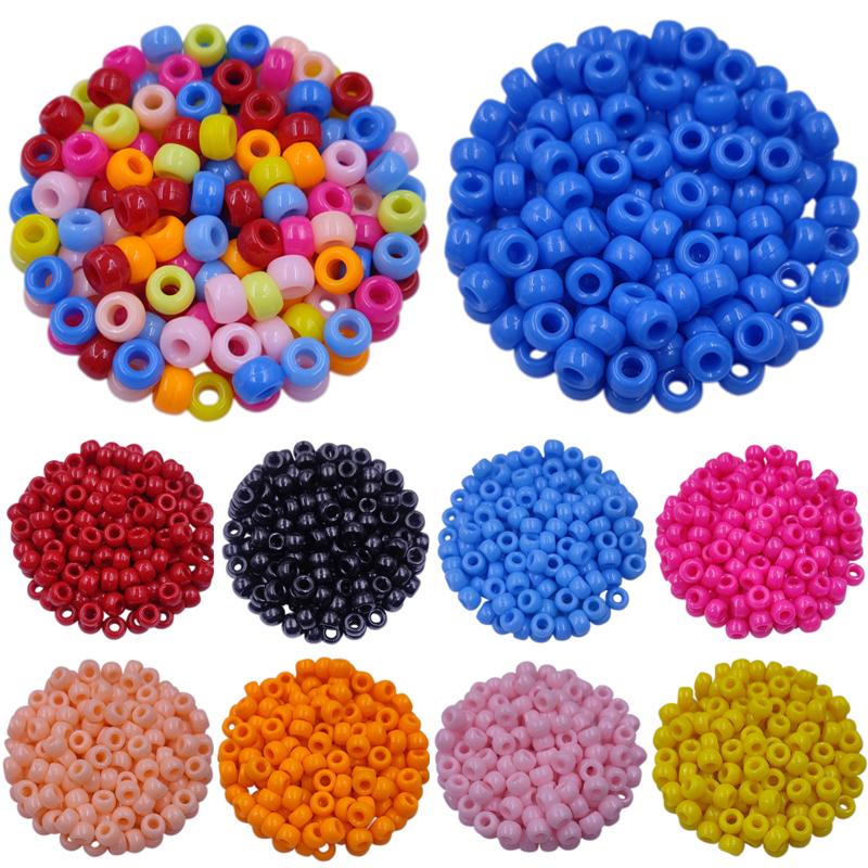 200Pcs 9*6mm Candy Color Jewelry Making DIY For Loose Beads Necklace Bracelet Pendant Wholesale
