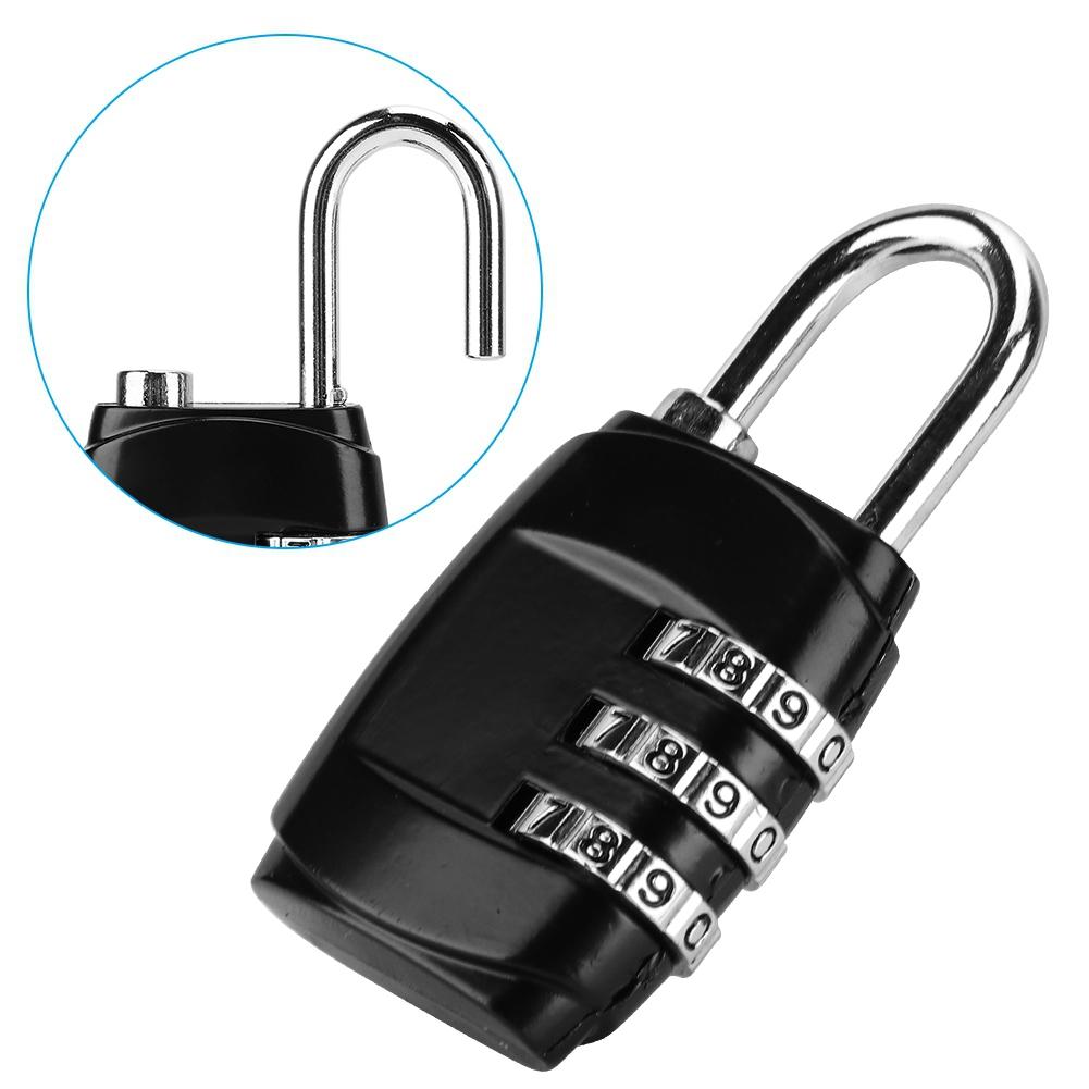 Digit Combination Password Lock Padlock for Travel Luggage Suitcase Locker Drawer