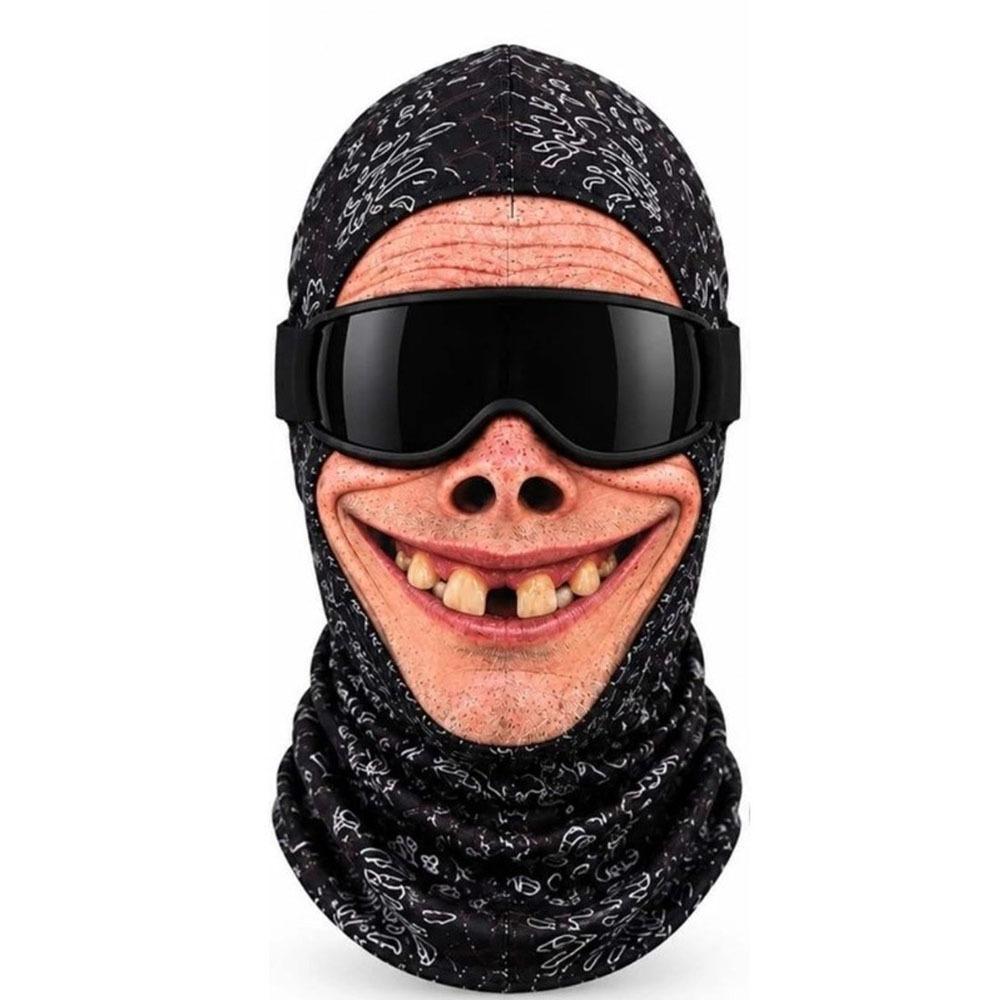 3D Face Printed Winter Mask Cover Full Coverage Funny Ski Mask New Ski Mask Hood Costume Parties