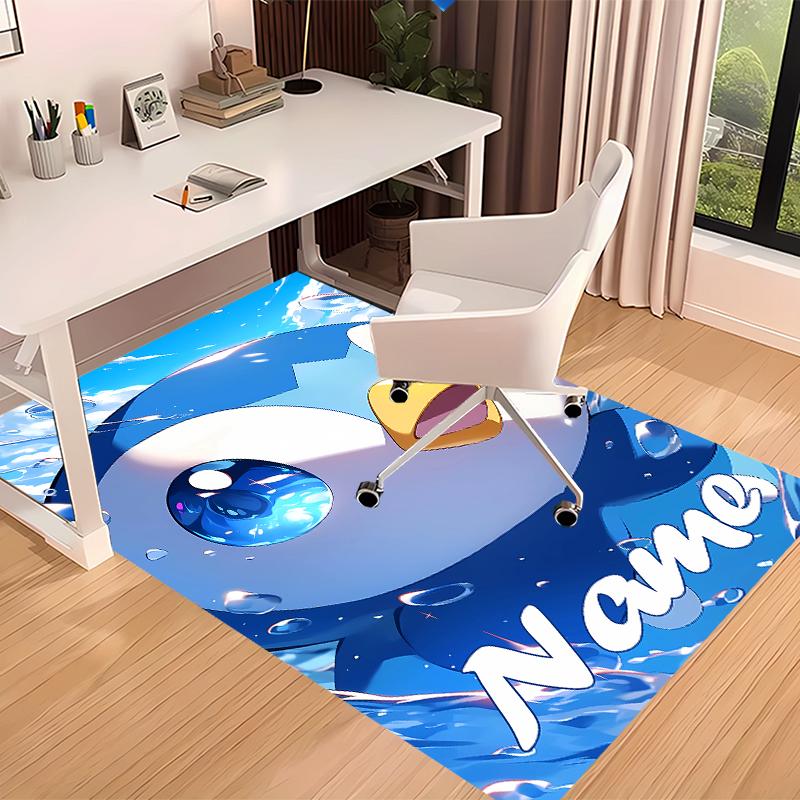 Custom personalization Pokémon Print Area Rug - Soft, Washable Non-Slip Indoor Mat,Living Room,Home&Office Decorative Rug