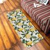 Summer Lemon Floral Leaf Welcome Door Mat Living Room Entrance Non-slip Floor Mat Bedroom Balcony Hallway Laundry Rug Home Decor
