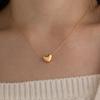 BEFORE MOONRISE [Silver 925] Plump Heart Necklace SN214 - Gold