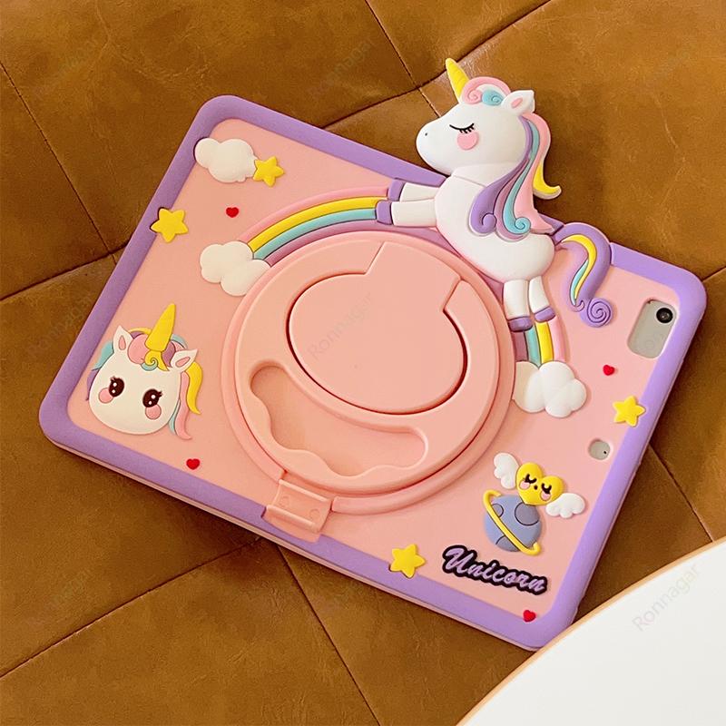 Мультяшный чехол-лошадка для iPad A16   Air11 M3 M2 Mini1 2 3 4 5 6 7 Pro11 M4 M2 9.7 10.2 10.9 iPad 6 7 8 9 10-го iPad Air 4 5