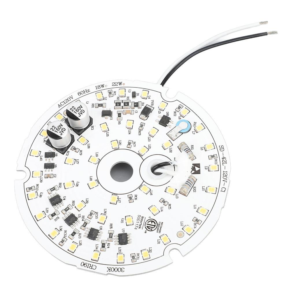 3000K/4000K/6000K Ceiling Fan Light Panel 3.93 Inch Aluminum Ceiling Fan Light Replacement Ceiling Fan Light Board Hallway